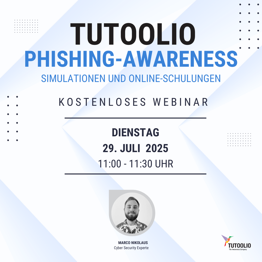 Webinar Ankündigung Phishing-Awareness
